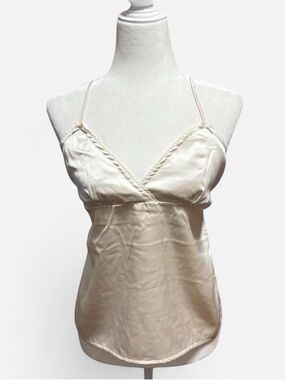 Silky Ivory Spaghetti Strap Cami Top